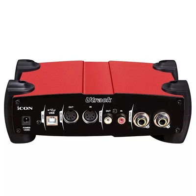 艾肯iconutrack外置录音专业笔记本主播红色声卡