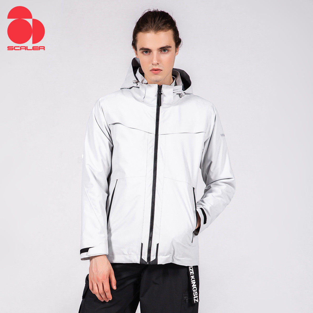 思凯乐冲锋男女三合一可拆卸秋冬加绒加厚保暖两件冲锋衣