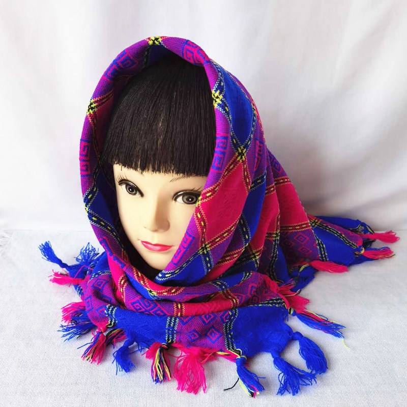 老人下地农村披肩围巾保暖冬季头巾围巾