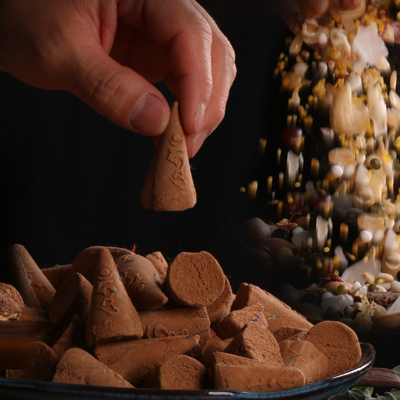 三漫陀烟供食子上供下施海涛法师准提佛母药供食子香塔药供粉塔香