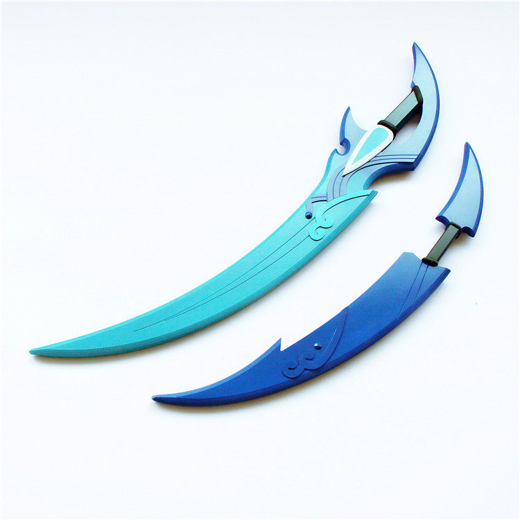 王者农药澜cos道具服武器双刀荣耀刺客蔡文姬cp鲨之猎刃澜朋友