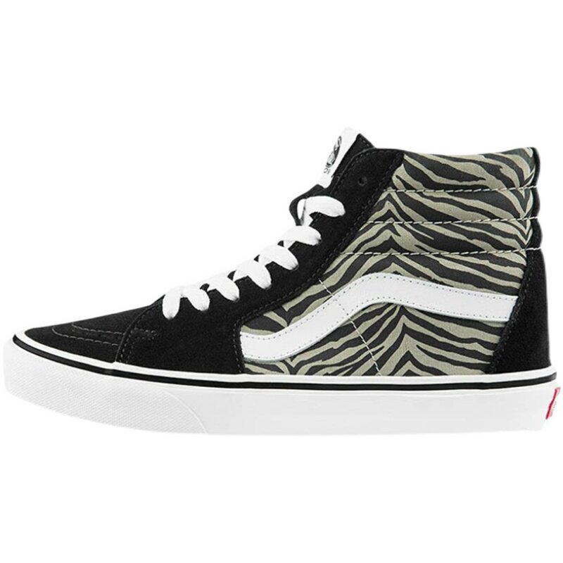 vans范斯sk8hi斑马纹男鞋休闲黑色豹纹运动鞋板鞋vn0a32qg9xb