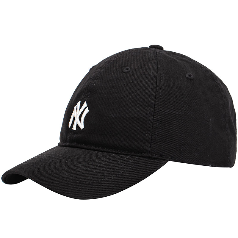 韩国mlb经典款ny小标棒球帽男la弯檐遮阳帽软顶鸭舌帽子女32cp77