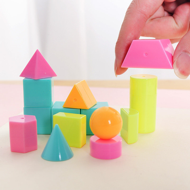 棱柱小学生特殊计数三棱圆柱体方块立方正方体长方体教学仪器