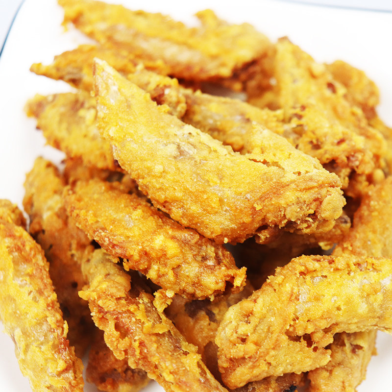 台港馋嘴巴香辣油炸烧烤鸡翅冷冻半成品黄金鸡翅尖家庭装零食小吃-mc