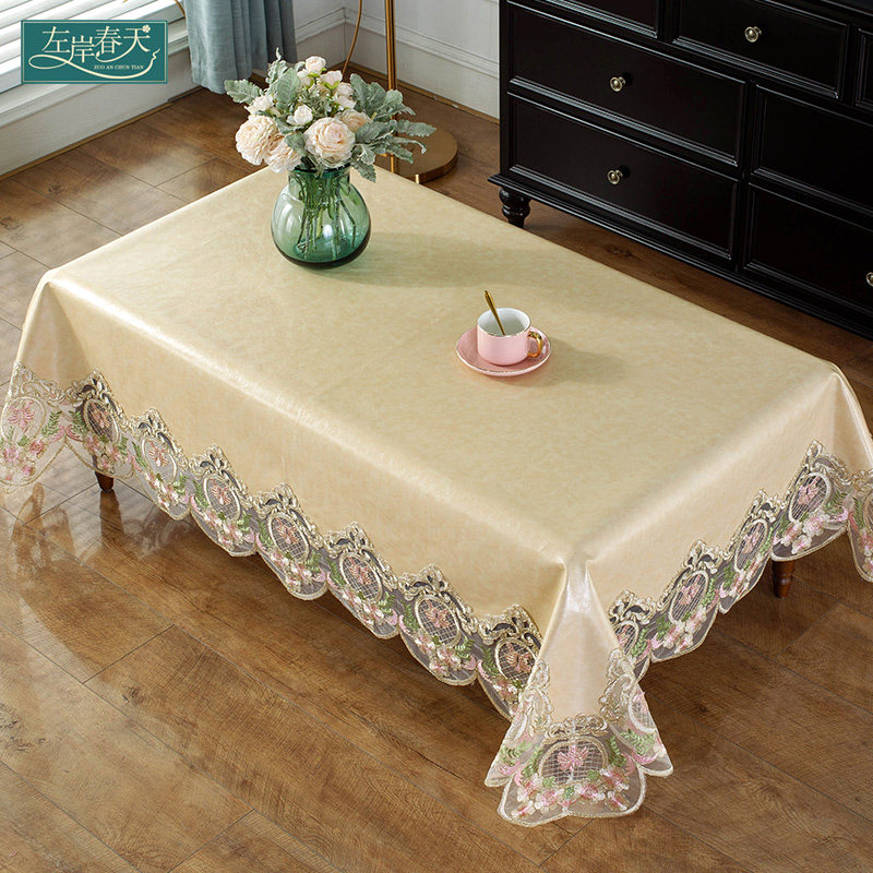 皮革茶几桌垫客厅家用桌布套罩全包防水防油桌布