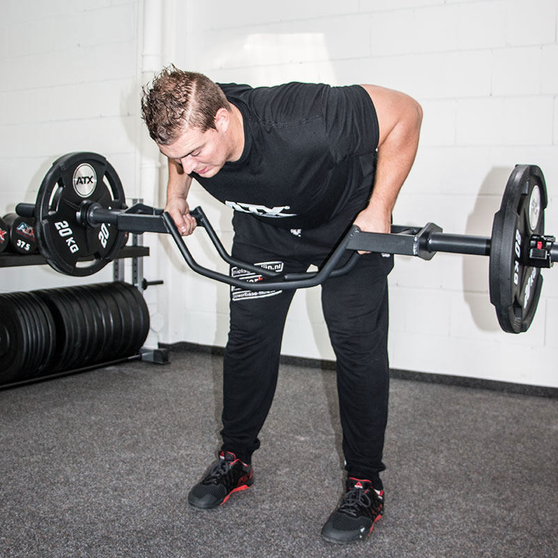 卧推弯杆 卧推划船训练专用 专用奥杆杠铃杆多把位奥林匹克杠铃杆