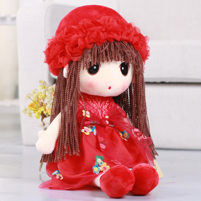 可爱花仙子菲儿布娃娃毛绒玩具女孩娃娃公仔女生生日礼物公主抱睡