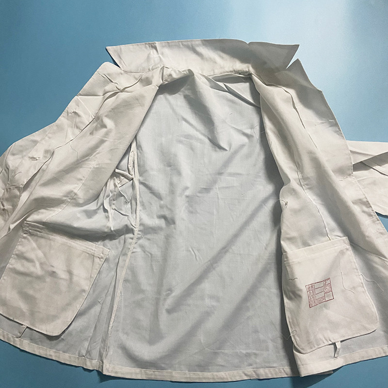 白色保真库存女单上衣胶木制式服装老式衬衫衬衫