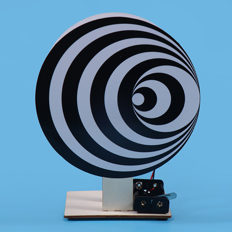 儿童科技制作手工diy错觉科学实验杜尚转盘stem科学实验