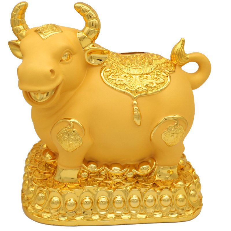 金牛存钱罐大储蓄罐新年礼物银行保险公司开门红牛年摆件