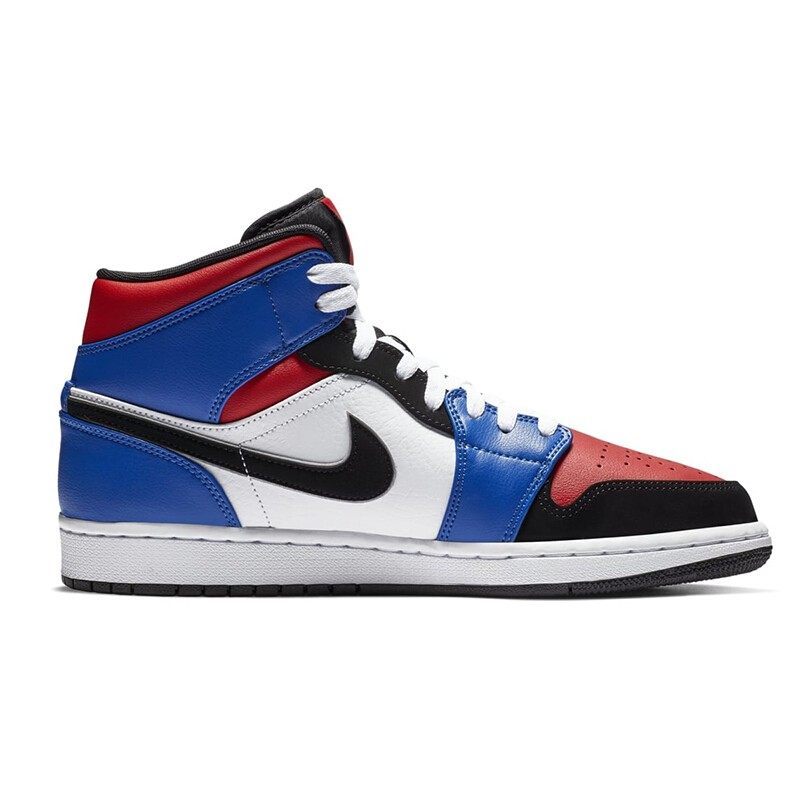 nike耐克男鞋airjordan1aj1乔1鸳鸯高帮拼接篮球鞋554724
