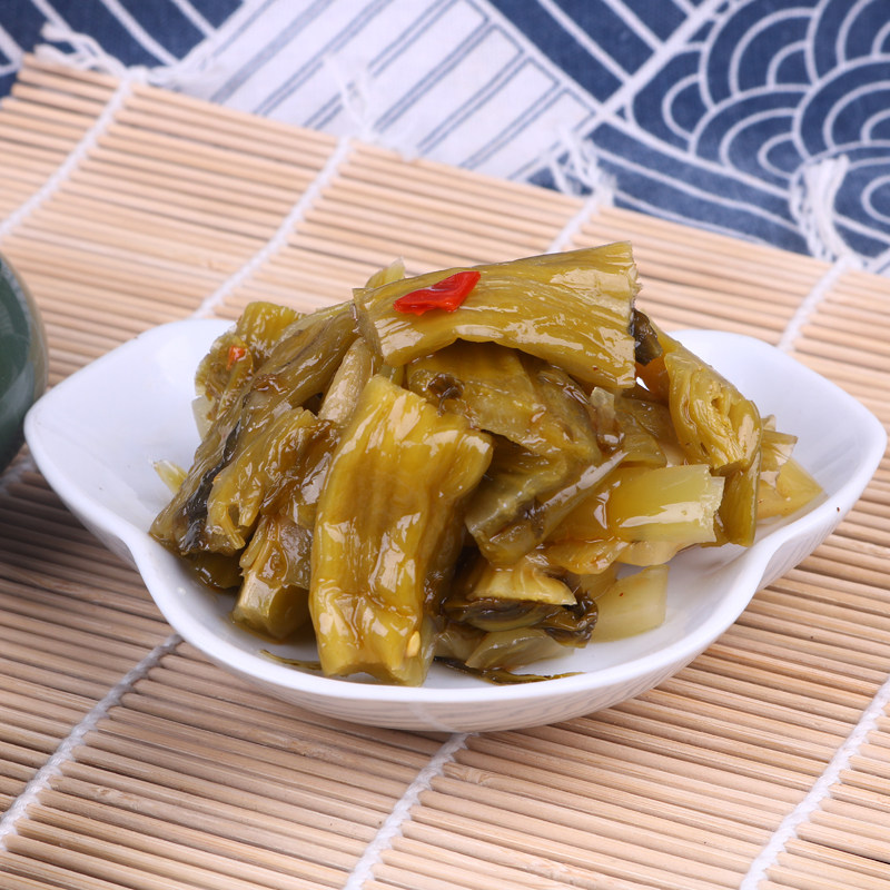 菜梗即食腌制菜蒂头咸菜泡菜微辣下饭饭菜台州腌制