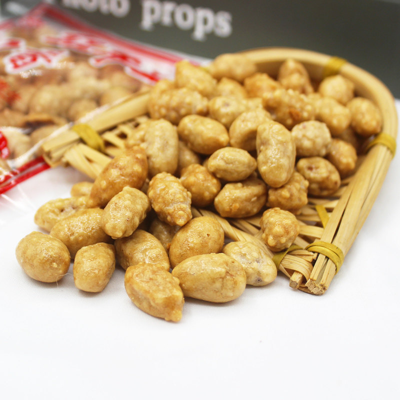 花生满口香花生米网红即食去壳裹衣烘炒零食香脆花生