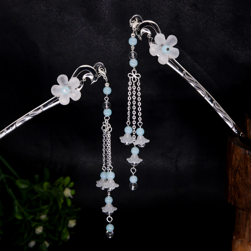 嫙笄原创古风发簪手工步摇古代代发钗汉流苏发饰