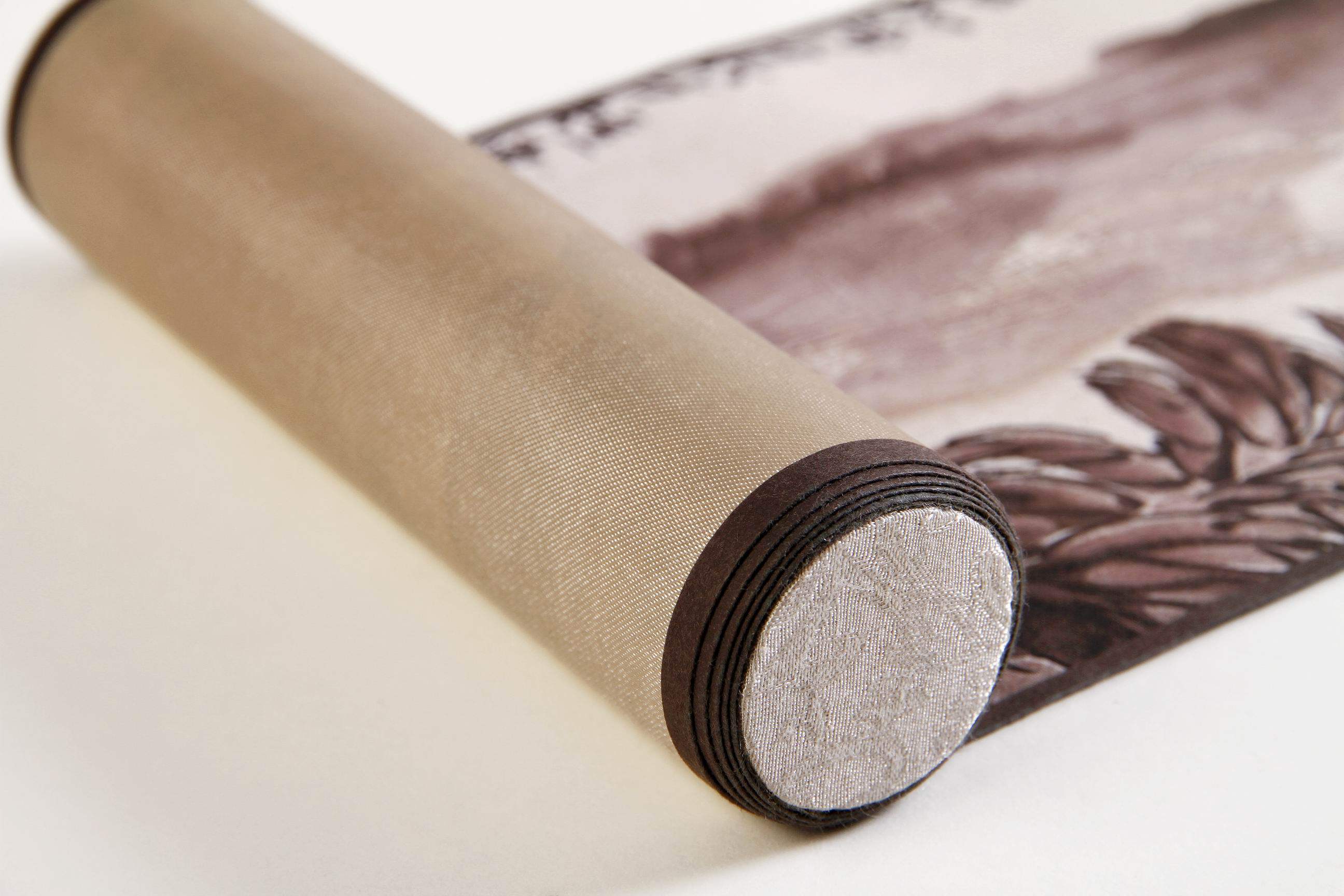 【清祺书】 齐白石鸡冠花文化礼物小挂画外事礼物丝绸小品挂轴