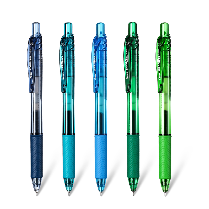 日本派通bln105按动中性笔炫彩针管顺滑速干水笔中性笔