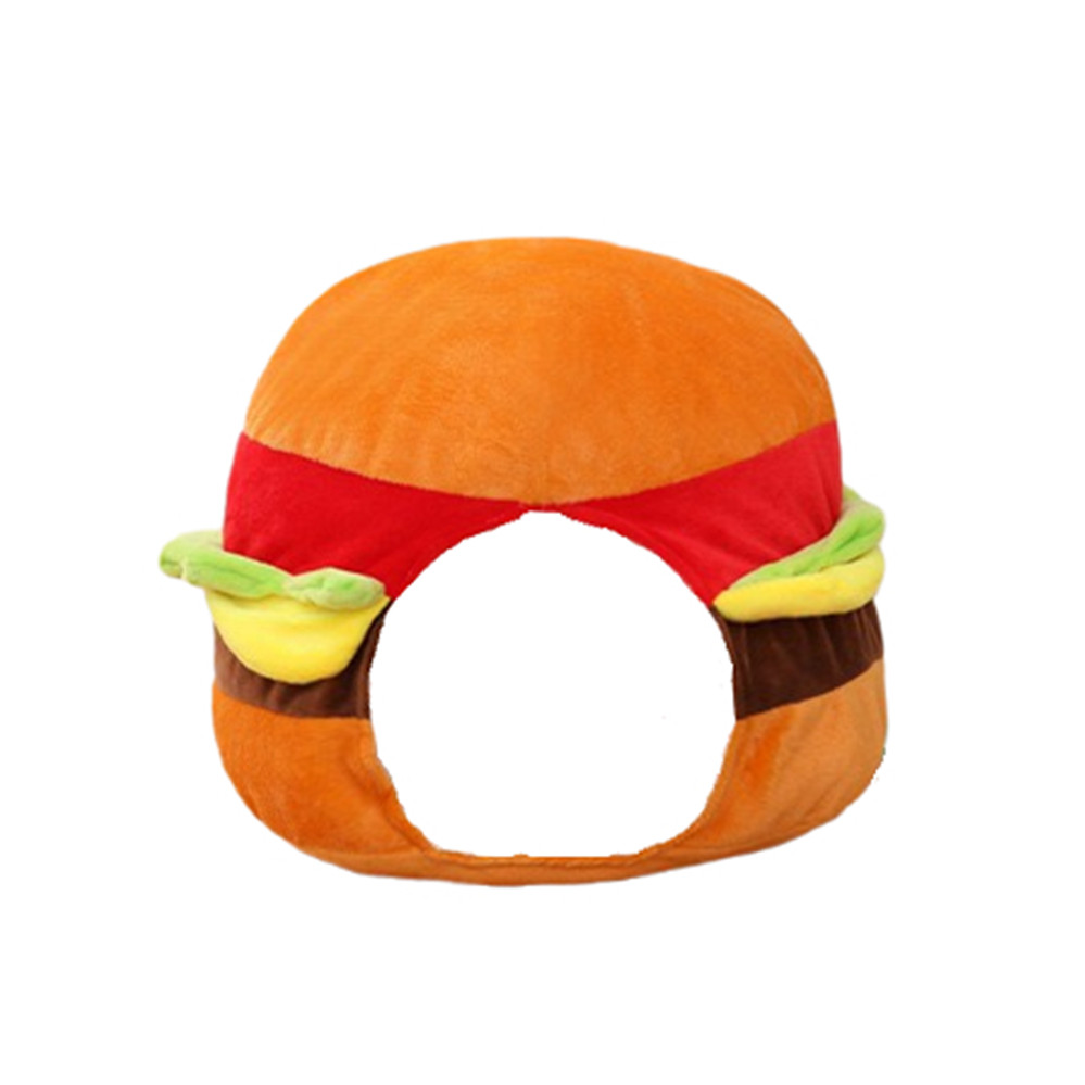 日韩ins可爱少女心搞创意炸鸡汉堡头套帽子帽子