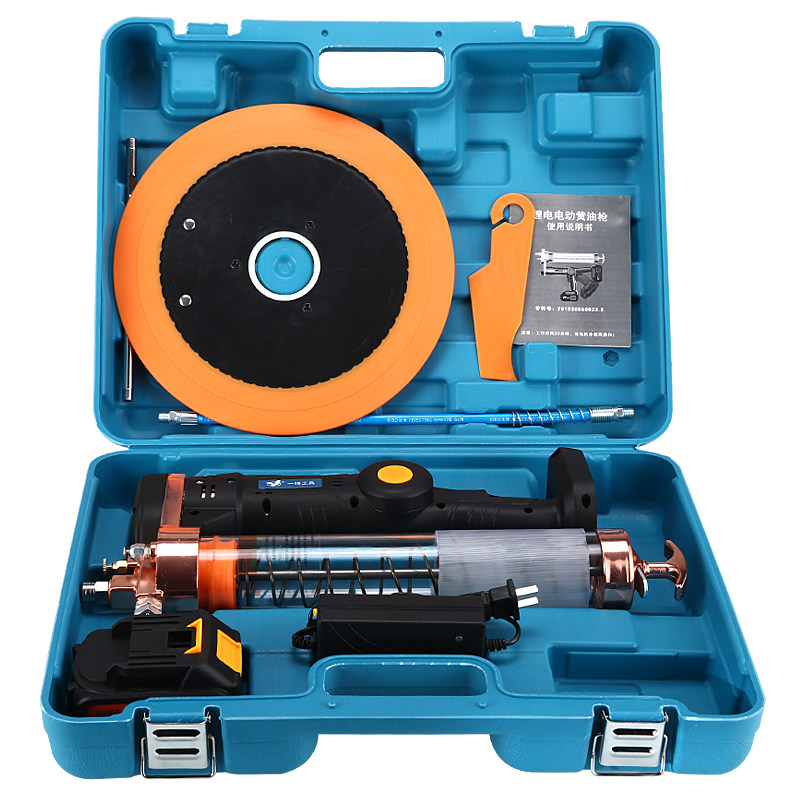 电动黄油枪充电式21v锂电挖机高压注油器润滑油加注器便携式油枪