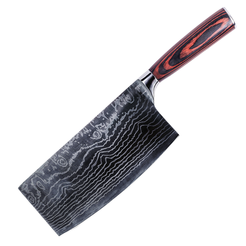 利瓷菜刀家用实木柄不锈钢钢刀