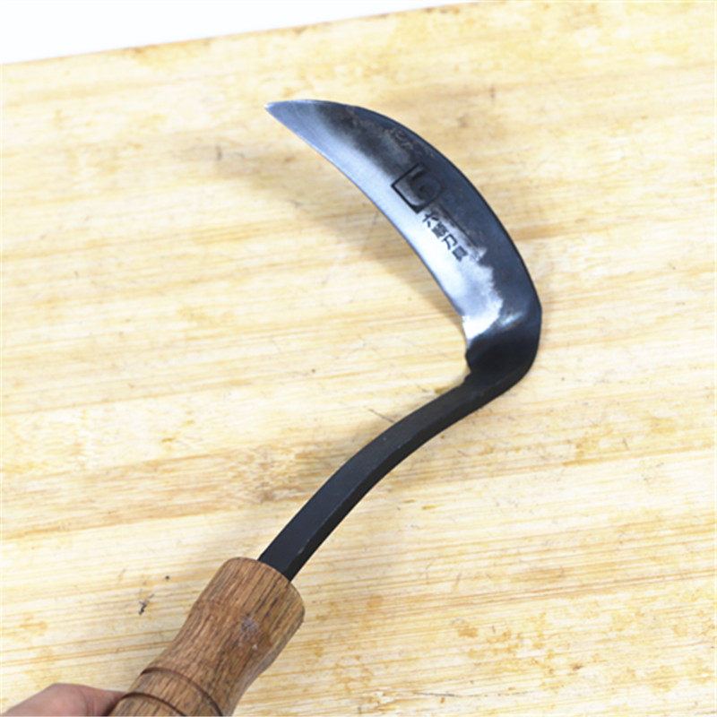 割韭菜专用小镰刀小号割刀子除草月牙锄迷你家用工具挖野菜蔬菜刀