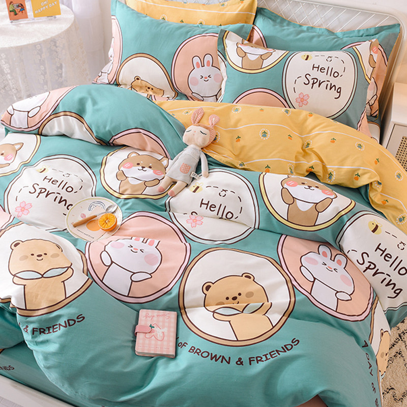 纯棉被套单件卡通可爱儿童被罩150x200x230男女女孩被套