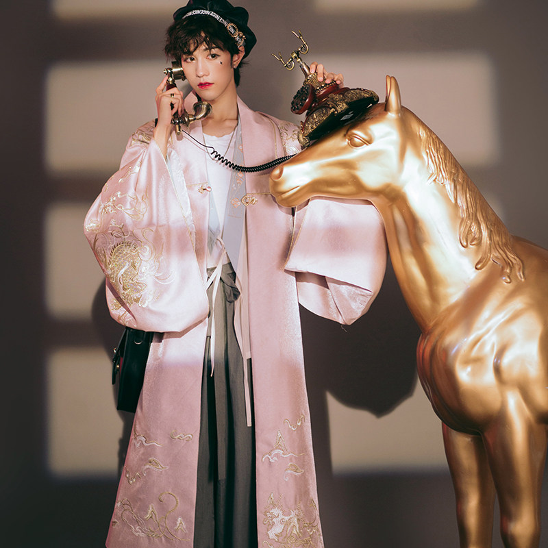 汉尚华莲竹青鸦原创汉服女装乌鸦刺绣大袖交领襦裙印花下裙春夏