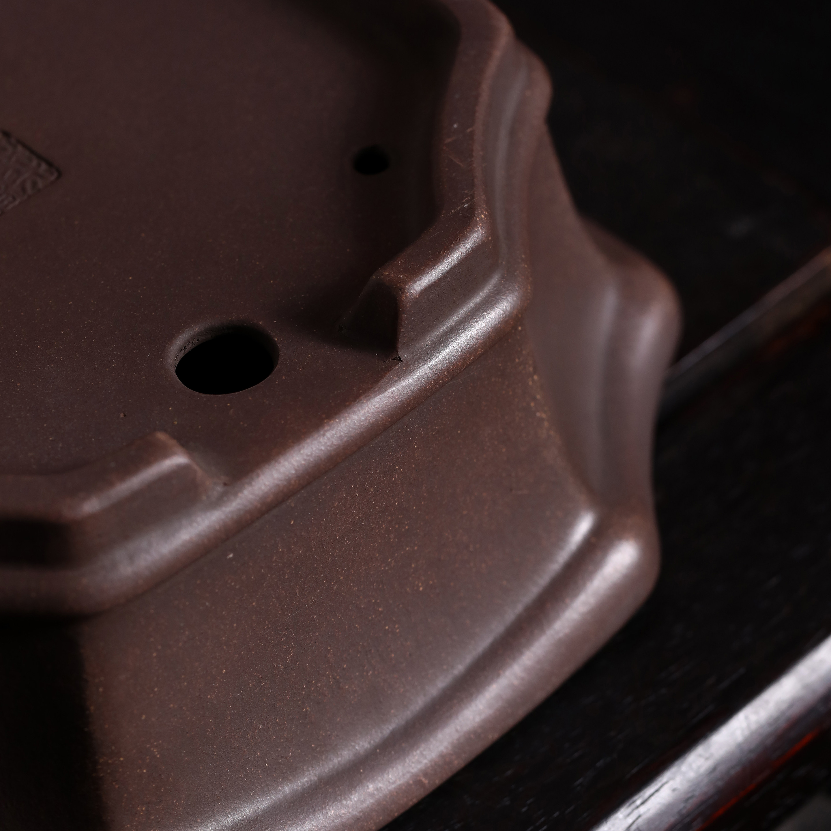 紫砂花盆陶瓷盆景盆水明盆艺名名家大号盆栽花盆