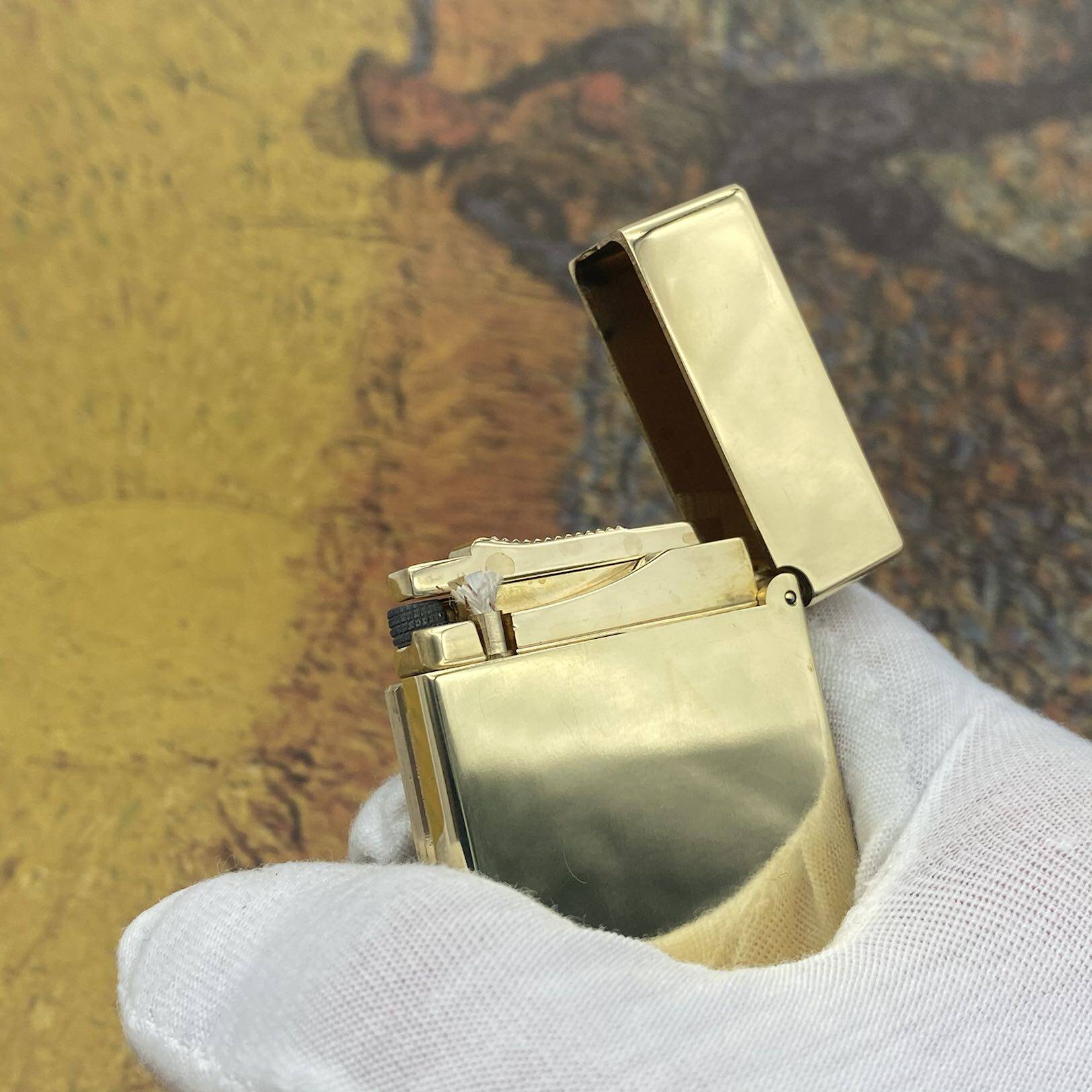 首领正品侧滑朗声煤油打火机一体机清脆开盖纯铜煤油打火机