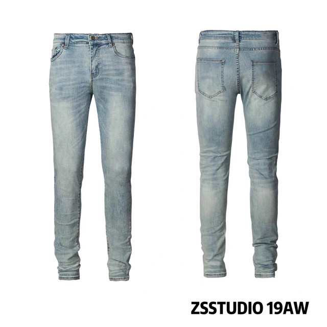 ZS Washing Old Light Blue Vintage Erangi Fog High Street Slim Patty Cats must be Old Basic Jeans ZS Washing Old Light Blue Vintage Erangi Fog High Street Slim Patty Cats must be Old Basic Jeans