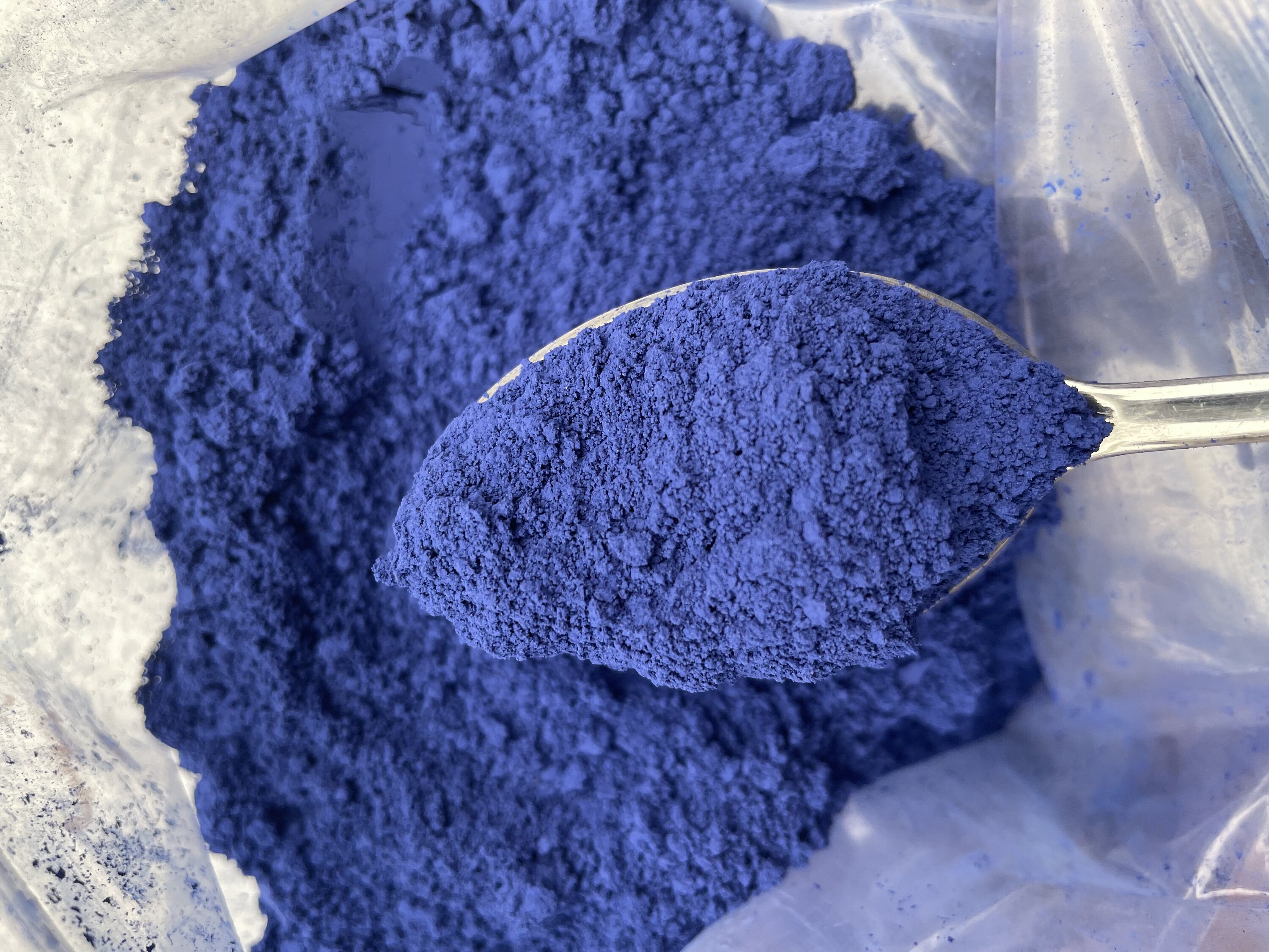 石青深色群青蓝色岩彩国画颜料唐卡合成矿物质国画颜料