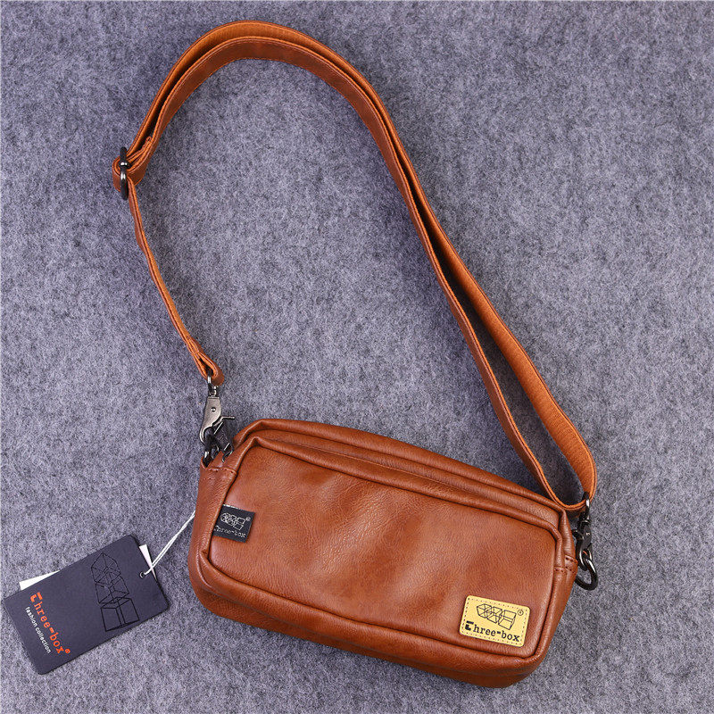 threebox男包时尚单肩包休闲户外旅行小包日韩迷你斜挎包男女背包