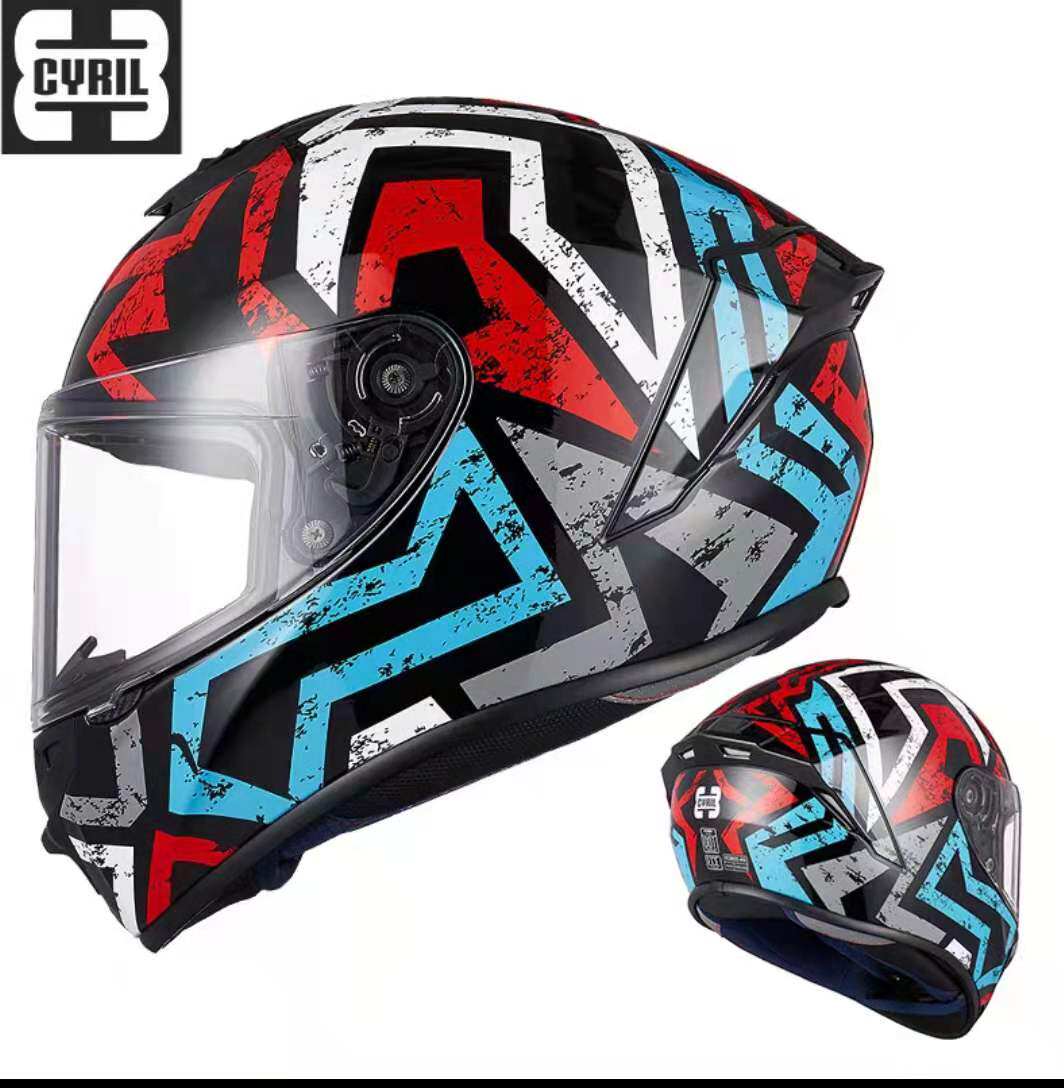 cyril赛罗摩托车安全头盔男女时尚四季跑盔机车摩托车头盔