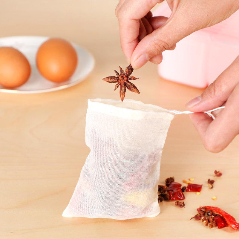 宜洁20个8*10煲汤纱布袋中药袋卤料包炖肉调料过滤袋泡酒煎药袋子