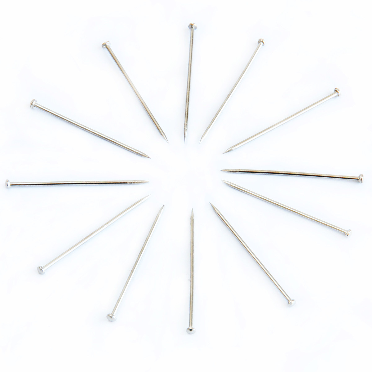 得力大头针0016针长24mm镀镍大头钉别针办公用品文具大头针