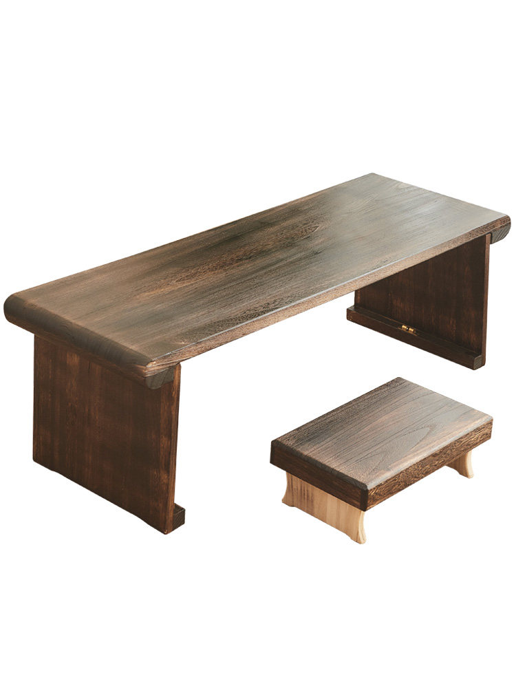 实木禅意古筝桌古琴桌凳 便携式可折叠共鸣矮琴桌琴台小茶几桌