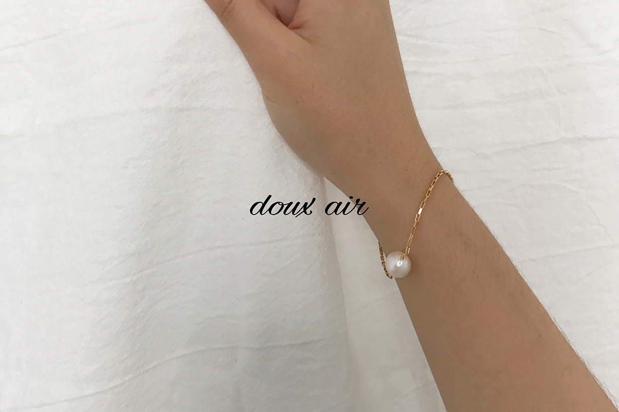 DouxAir原创定制 巴洛克珍珠复古气质14k包金小众设计手链女