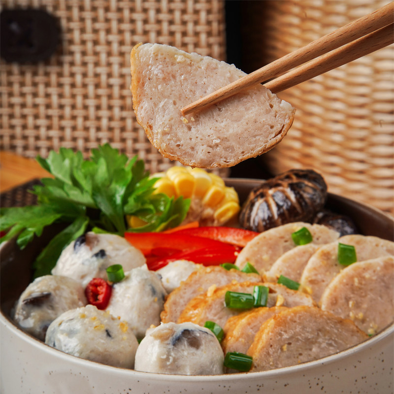 潮汕正宗手打肉卷2斤揭阳卷章手工猪肉饼汕头肉丸