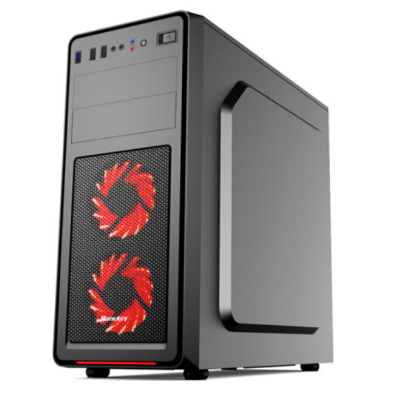 航嘉huntkeygs400x机箱冷静王经典经典额定270w电源机箱电源风扇套装