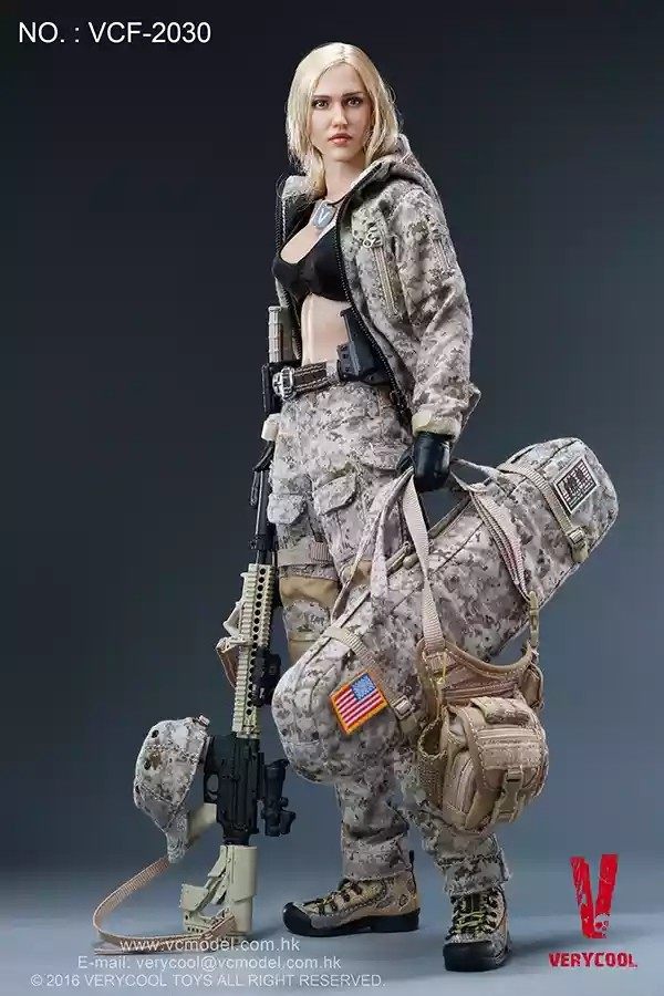 现货verycool 新品 vcf-2030# 1/6 数码女兵人 麦斯 可动人偶