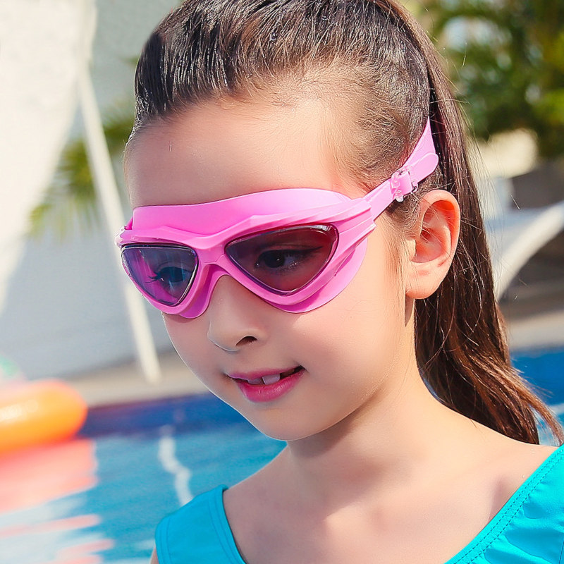 dnsf儿童泳镜防雾大框高清防水男童女童游泳镜透明游泳眼镜装备