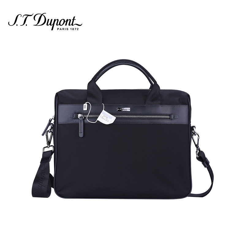 stdupont都彭简约布艺风艺风公文包多用单肩斜挎男士包袋