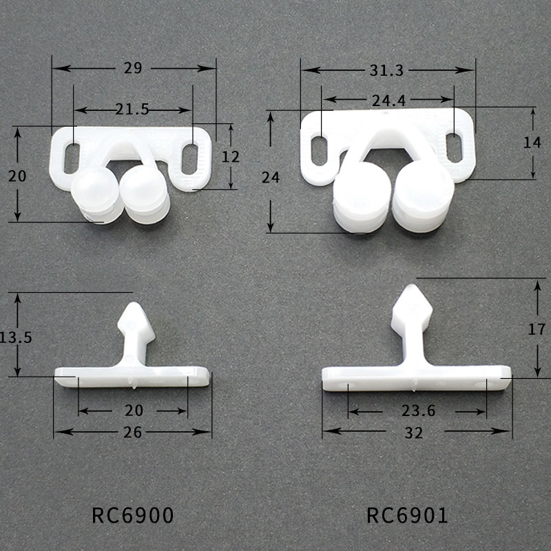 lamp蓝普五金滚轮碰珠经久耐用高强度塑料门碰磁吸门碰珠