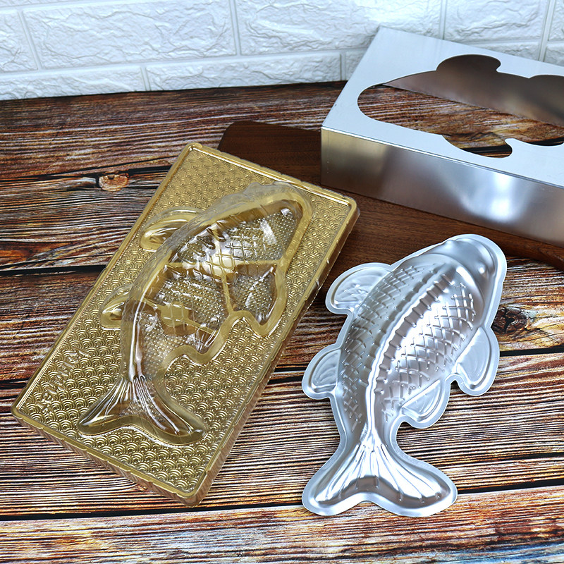 烘焙工具铝制鱼形模具年年有鱼年糕果冻馒头鲤鱼烘焙模具