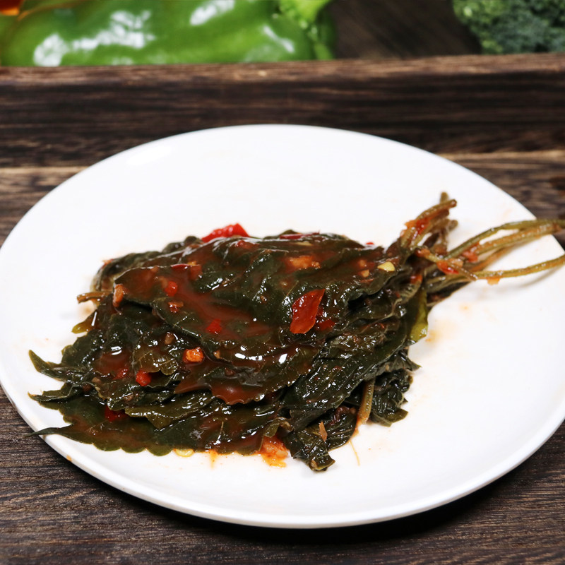 泡菜咸菜韩式下饭东北紫苏苏子叶小菜朝鲜族500g腌制