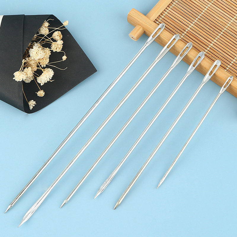 麻袋针打包针编织袋蛇皮袋封口针长针大号大孔缝包针手缝粗针大针