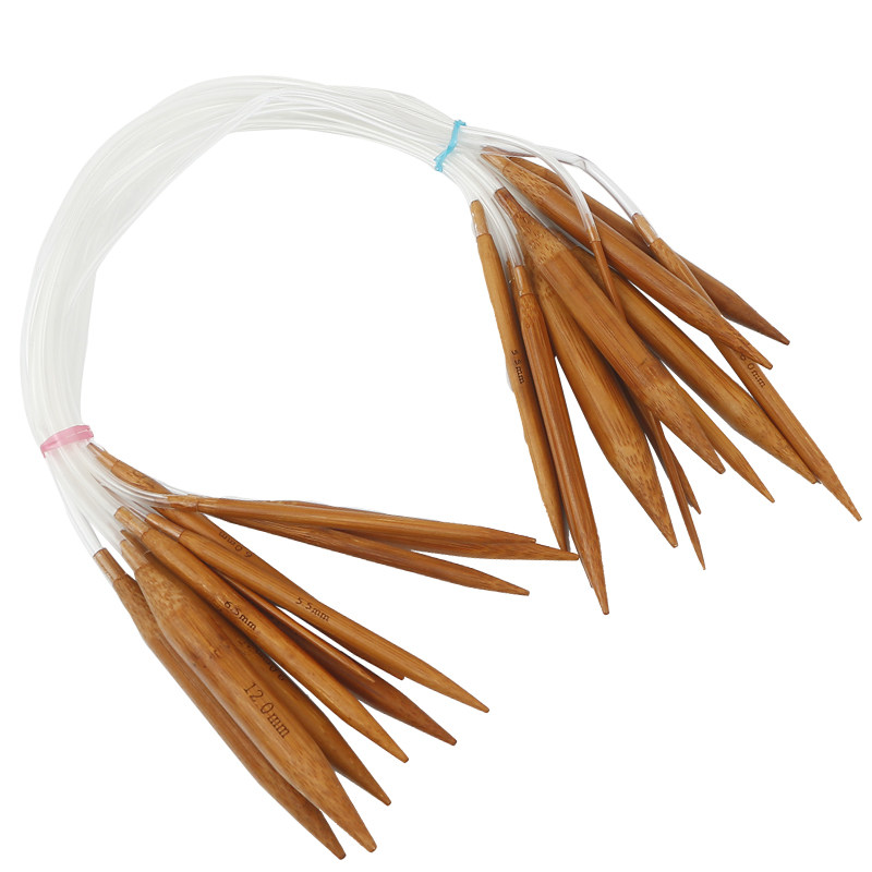 厘米碳化环形针竹针毛衣毛线编织针棒围脖帽子针