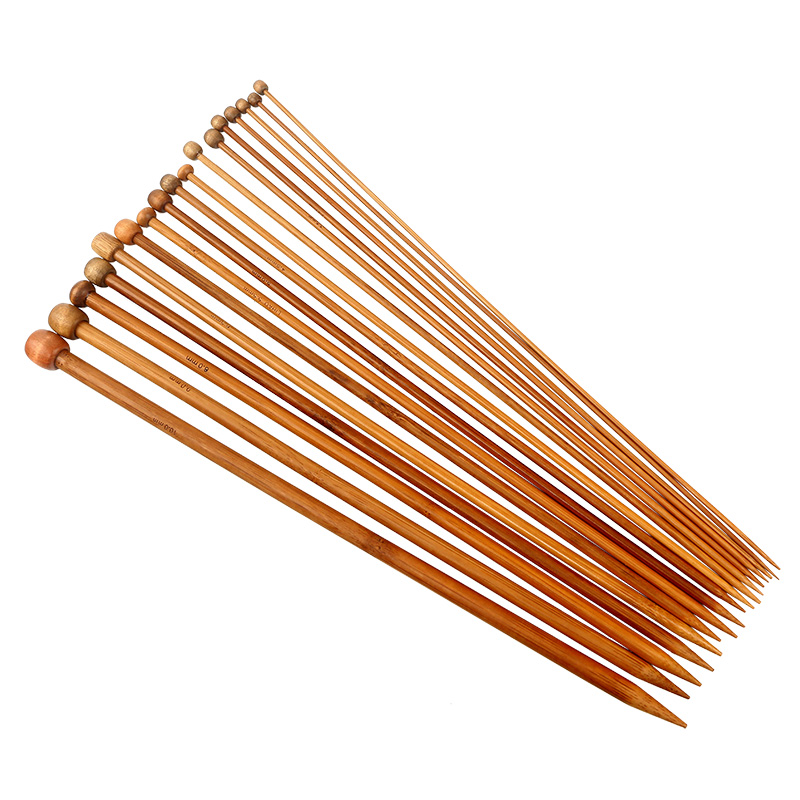 毛衣针毛线针棒针手工编织工具套装36cm织毛衣针单头带堵头长针