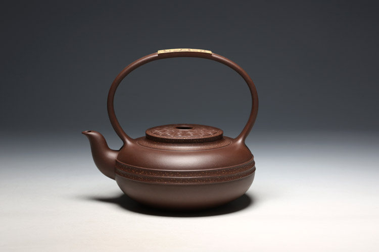 明理茶艺王庆华庆华890cc金砂玉宜兴宜兴紫砂紫砂壶手工茶壶