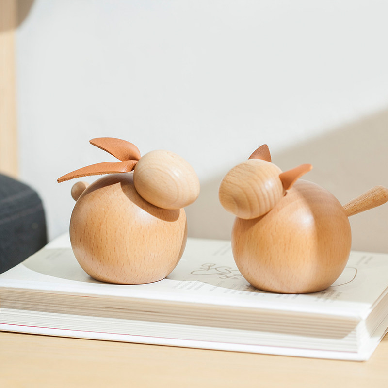 树德生活馆卡通可爱动物造型小摆件大象猫兔子羊女生卧室书房饰品